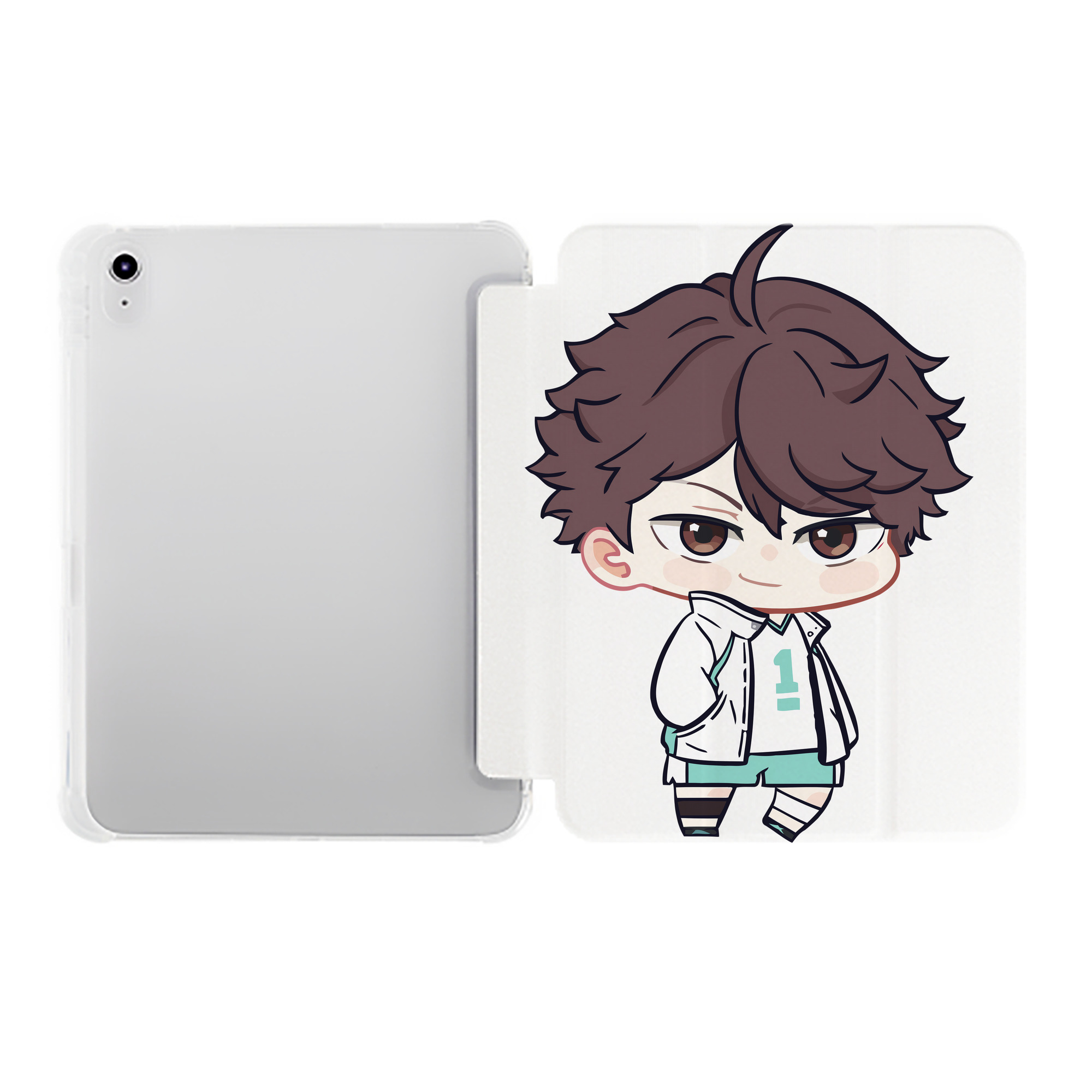 （画像用） ハイキュー!! Haikyu!! IPad ケース ペン収納付き 三つ折りスタンド PUレザー×シリコン 対応機種9.5/10.5/10.9インチ